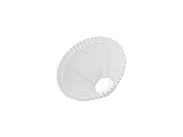 Plissé-skjerm Emma Hacienda side 25 cm hvit