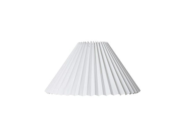 Plissé-skjerm Emma Hacienda side 25 cm hvit
