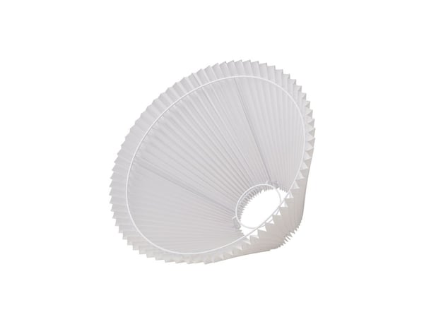 Plissegardin Emma Hacienda side 30 cm hvit