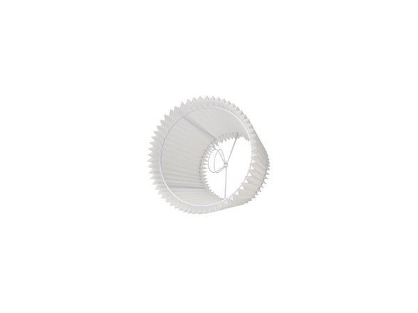 Plisse-skjerm Emma Villa side 16 cm hvit