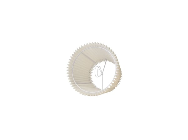 Plissegardin Emma Villa, side 16 cm krem