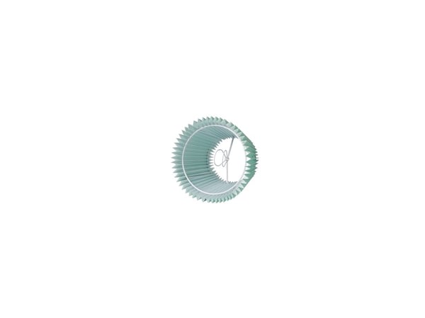 Plisségardin Emma Villa, side 14 cm, grønn