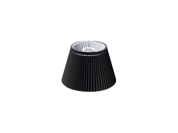 Plisse-skjerm Emma Villa vegg/takpendel side 18 cm sort