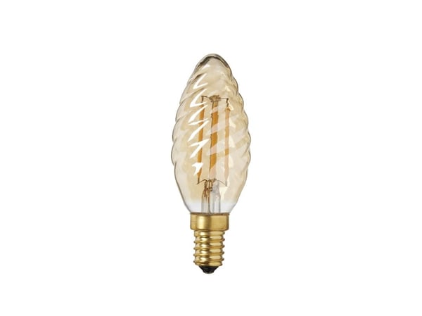 PÆRE 4W KERTE SNOET GYLDEN - 320 LUMEN - K 2.200