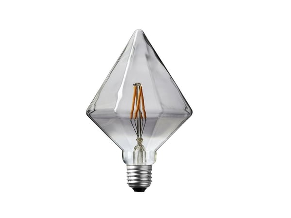 DEKOPÆRE LED 3W DIAMOND MØRKTONET GLAS