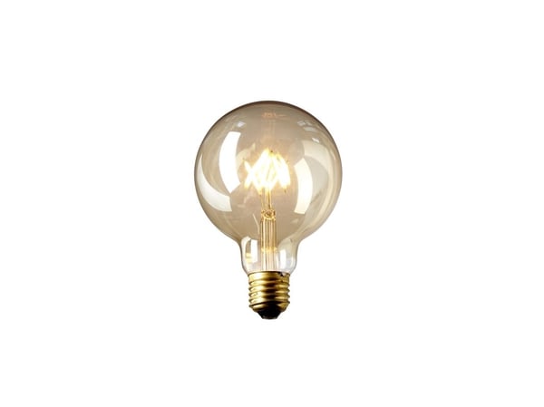 DEKOPÆRE LED 3W globe Ø95 gyldent glass