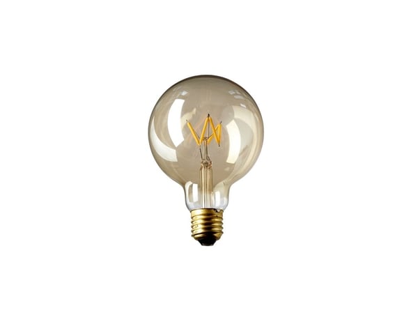 DEKOPÆRE LED 3W globe Ø95 gyldent glass
