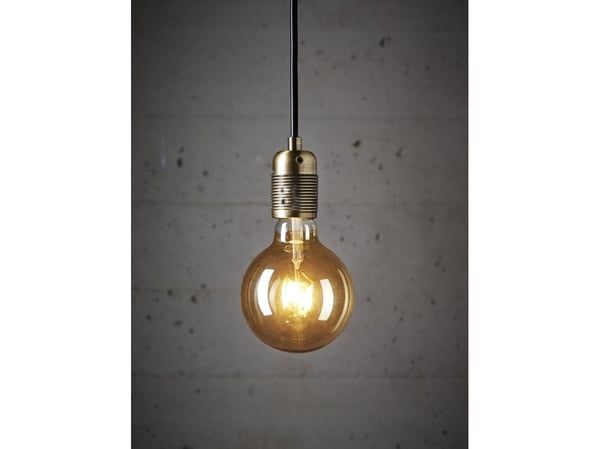 DEKOPÆRE LED 3W globe Ø95 gyldent glass