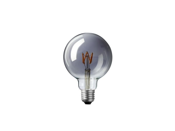 DEKOPÆRE LED 3W GLOBE Ø95 MØRKTONET GLAS