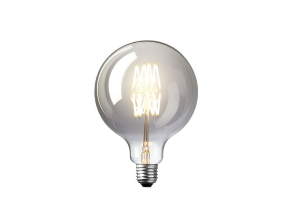 DEKOPÆRE LED 3W GLOBE Ø125 MØRKTONET GLAS