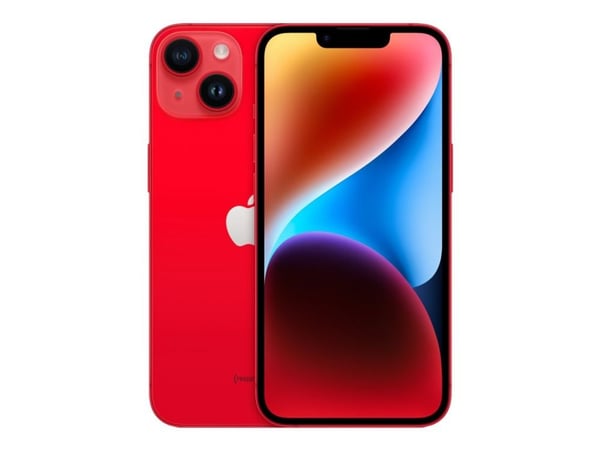 Apple iPhone 14 - (TUOTE) PUNAINEN - 5G älypuhelin - dual-SIM / Sisäinen muisti 256 Gt - OLED-näyttö - 6,1" - 2532 x 1170 pikseliä - 2x takakamera ...