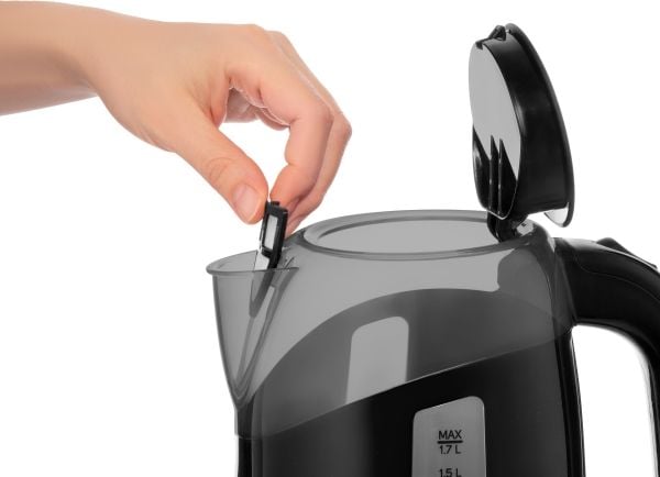 Sencor SWK 1701BK, 1,7 L, 2200 W, Musta, Muovi, Veden tason ilmaisin, Johdoton