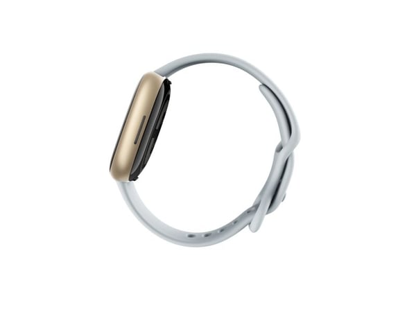 Fitbit Sense 2 - Bløt gullaluminium - smartklokke med bånd - blå dis - båndbredde: S - NFC, Bluetooth