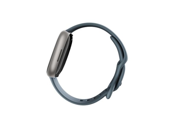 Fitbit Versa 4 - 40 mm - platina - älykello rannekkeella - vesiputouksen sininen - rannekkeen koko: S/L - NFC, Bluetooth