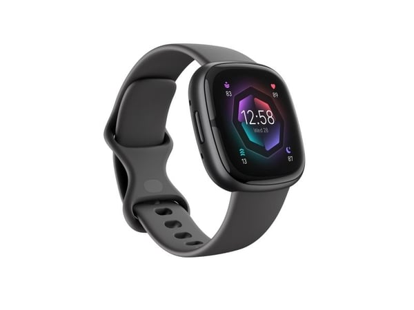 Fitbit Sense 2 - 40 mm - grafitt - smartklokke med bånd - grafitt - håndleddstørrelse: up to 209 mm - NFC, Bluetooth