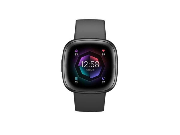 Fitbit Sense 2 - 40 mm - grafitt - smartklokke med bånd - grafitt - håndleddstørrelse: up to 209 mm - NFC, Bluetooth