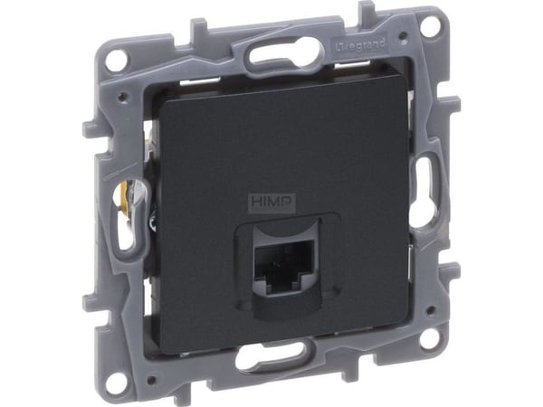 Legrand Niloe Selection RJ45 uttak kat. 6 UTP antrasitt (762273)