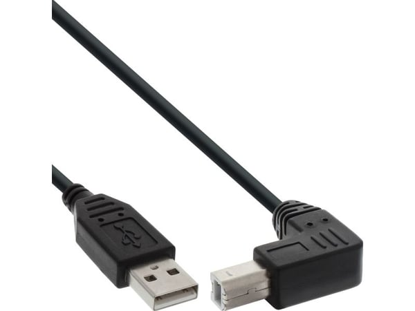 InLine 34510U, 1 m, USB A, USB B, uros/uros, 0,48 Gbit/s, musta