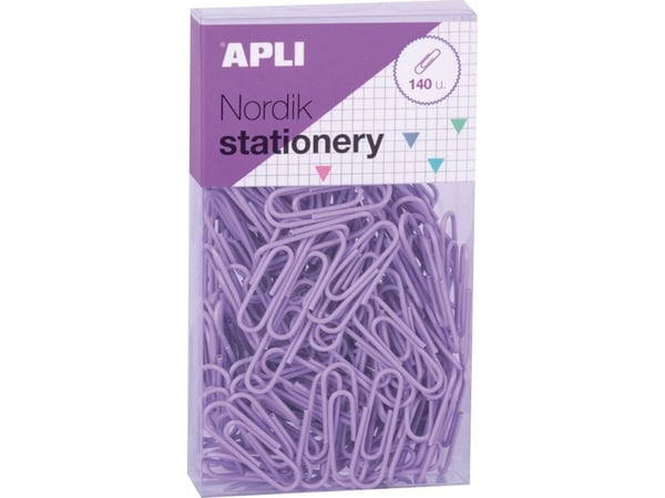 Apli runde pushpins APLI Nordik, 28 mm, 140 stk., pakke med oppheng, miks pastellfarger