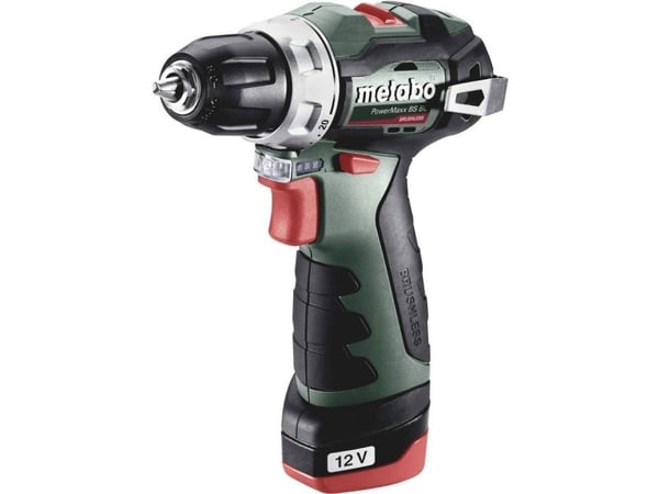 Metabo PowerMaxx BS BL - Drill/driver - trådløs - 2 hastigheter - nøkkelfri borhylse 10 mm - 38 N·m - 2 batterier - 12 V