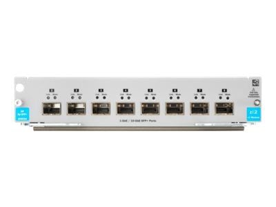 HPE - Utvidelsesmodul - Gigabit Ethernet / 10 Gigabit SFP+ x 8 - for HPE Aruba 5406R 16-port SFP+, 5406R 8-port 1/2.5/5/10GBASE-T PoE+ / 8-port SFP+