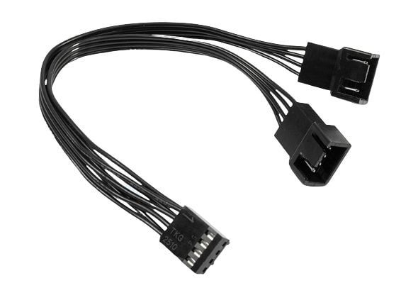 Inter-Tech - Viftestrømsplitter - 4-pins PWM (hunn) til 4-pins PWM (hann) - 15 cm