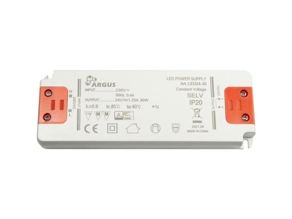 Inter-Tech LED24-30 - LED driver - 30 Watt - 1.25 A (2 stifts terminalblock)