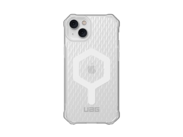 UAG Rugged Case for iPhone 14 Plus [6.7-in] - Essential Armor Frosted Ice - Baksidedeksel for mobiltelefon - robust - MagSafe-samsvar - termoplast-...