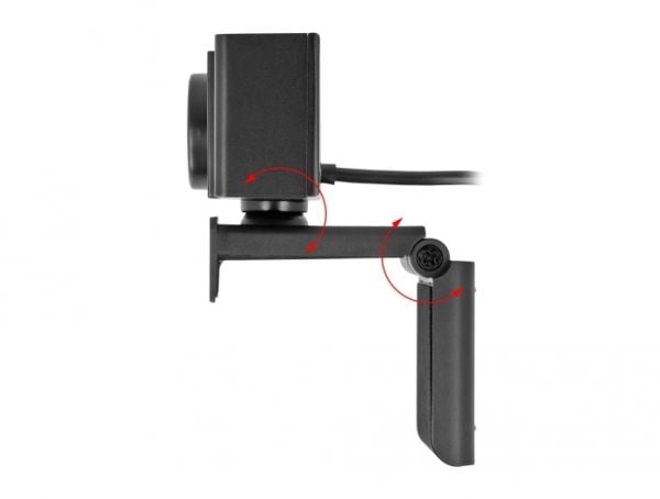 Delock - Nettkamera - farge - 8.3 MP - 3840 x 2160 - lyd - USB 2.0 - MJPEG, YUY2 - DC 5 V