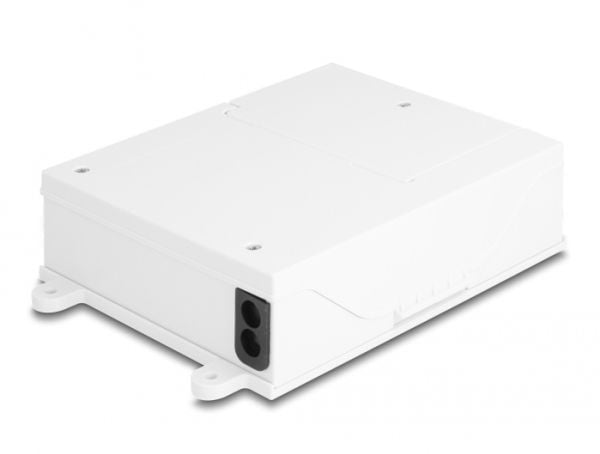 Delock - Fiberoptisk fordelingsboks - FTTH, 8 port - veggmonterbar - innendørs - hvit