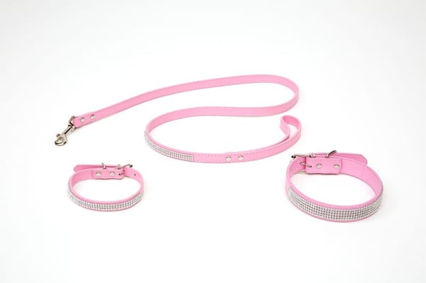 Paw Love - Talutushihna m. similisten (Large, 120cm) - Pink