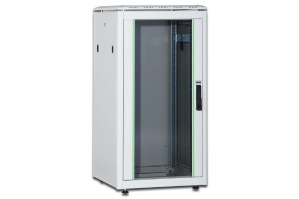 DIGITUS RM nettverksskap 42U 2053x600x1000mm, glassdør, grå