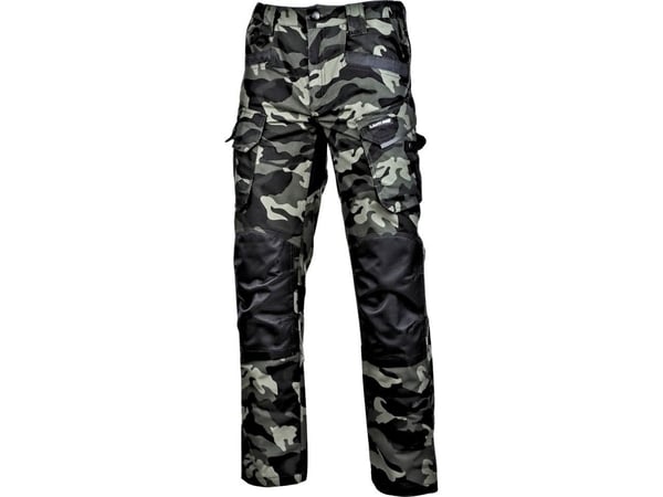 Lahti Pro gröna camo-byxor med förstärkningar, XL