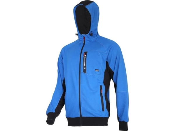 Lahti Pro vetoketjullinen huppari sininen/musta "XL" (L4012704)
