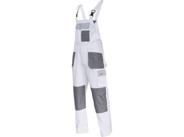 Lahti Pro Dungarees Hvit og grå 100 % bomull 3XL/60 (L4061260)