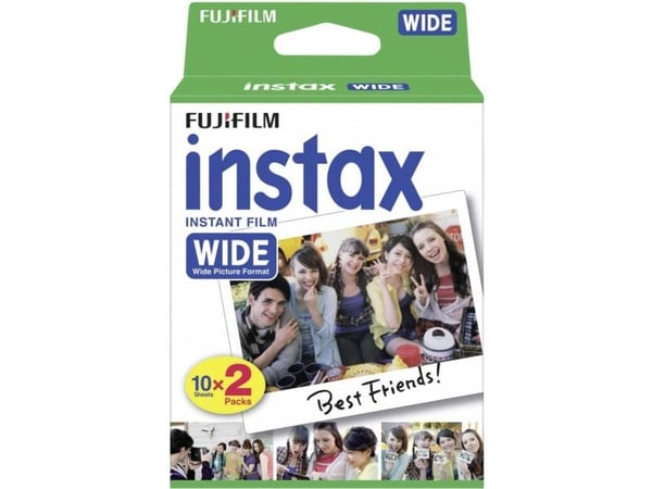 Fujifilm Instax Wide - Färgfilm för snabbframkallning - ISO 800 - 10 exponeringar - 2 kassetter