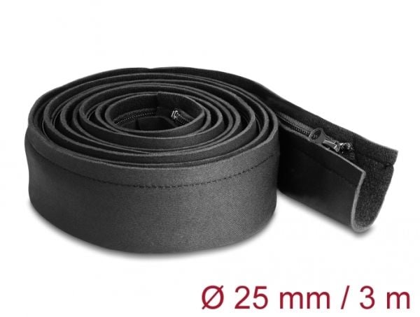 Delock - Kabelhanteringsfodral - svart - 3 m