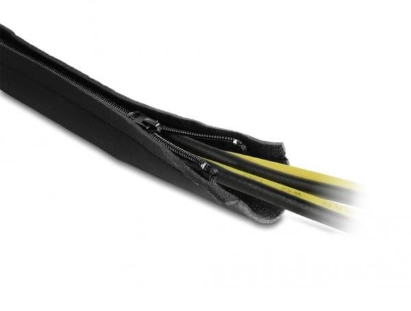 Delock - Kabelhanteringsfodral - svart - 3 m