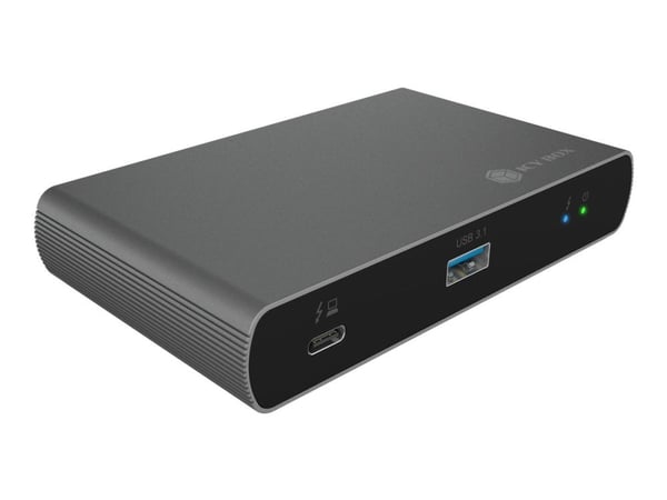 ICY BOX IB-HUB801-TB4 - Hub - 3 x Thunderbolt 4 + 1 x USB 3.2 Gen 2 - stasjonær