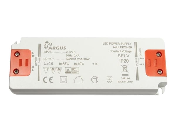 Inter-Tech LED24-30 - LED driver - 30 Watt - 1.25 A (2 stifts terminalblock)