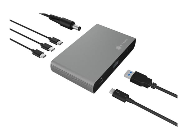 ICY BOX IB-HUB801-TB4 - Hub - 3 x Thunderbolt 4 + 1 x USB 3.2 Gen 2 - stasjonær