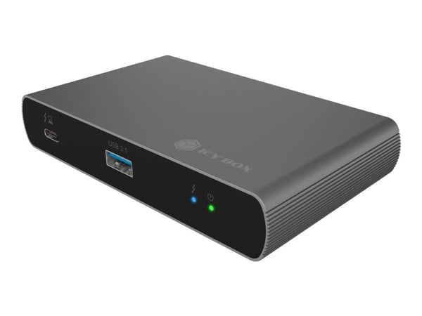 ICY BOX IB-HUB801-TB4 - Hub - 3 x Thunderbolt 4 + 1 x USB 3.2 Gen 2 - stasjonær