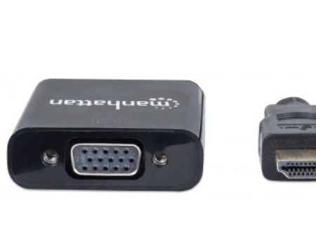 Manhattan 151559, 0,3 m, HDMI + 3.5mm, VGA (D-Sub), Hankjønn, Hunkjønn, Rett