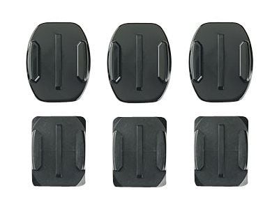 GoPro Curved + Flat Adhesive Mounts - Støttesystem - klebemontering - for HD HERO; HERO+ LCD; HERO3; HERO4 Session; HERO6 Black; HERO7 Black, Silve...
