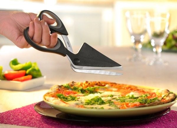 GEFU PEZZO, Pizza, Svart, Grå, Stål, Plast, 272 mm, 82 mm