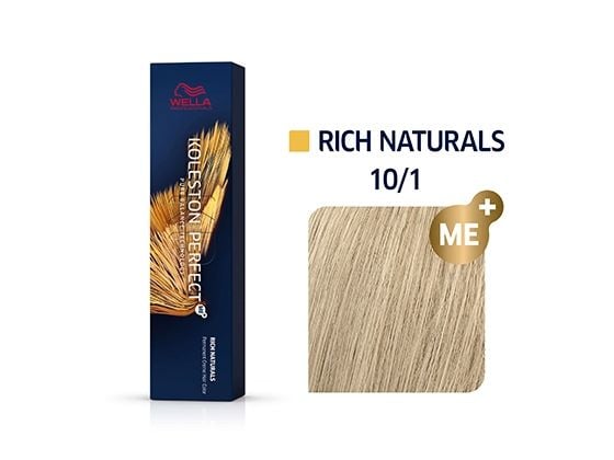 Wella Koleston Perfect Me + Rich Naturals hårfarge (10/1 Lightest Blonde Ash) 60 ml