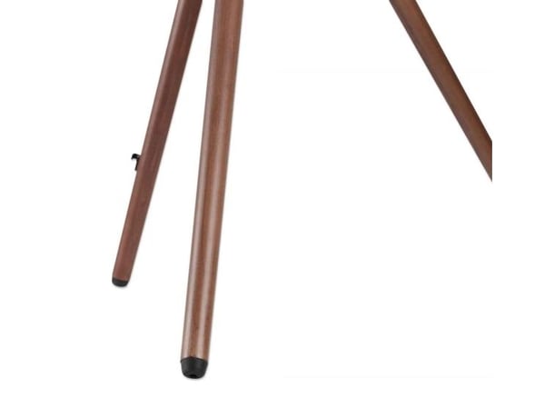 Manhattan - stativ - stativ - for flatskjerm - bærbar - aluminium, stål, valnøtttre, gummiføtter - svart, brun - skjermstørrelse: 114,3-165,1 cm (4...