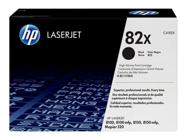 HP 82X High Yield Black Original LaserJet Toner Cartridge, 20000 sivua, Musta, 1 kpl