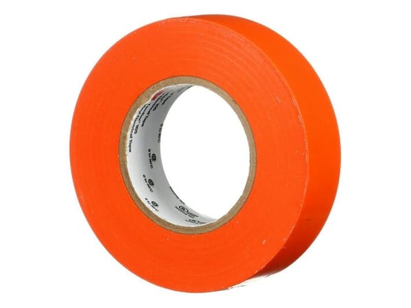 3M 165OR1E, 1 kpl, Oranssi, PVC-muovi, 600 V, Kupla, 10 m