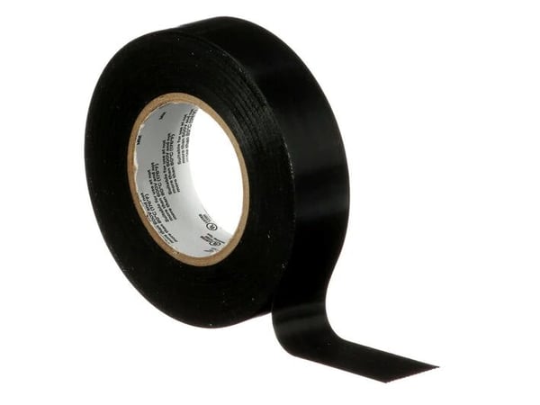 3M 165BK1E, 1 styck, Svart, PVC, 600 V, Blåsa, 10 m
